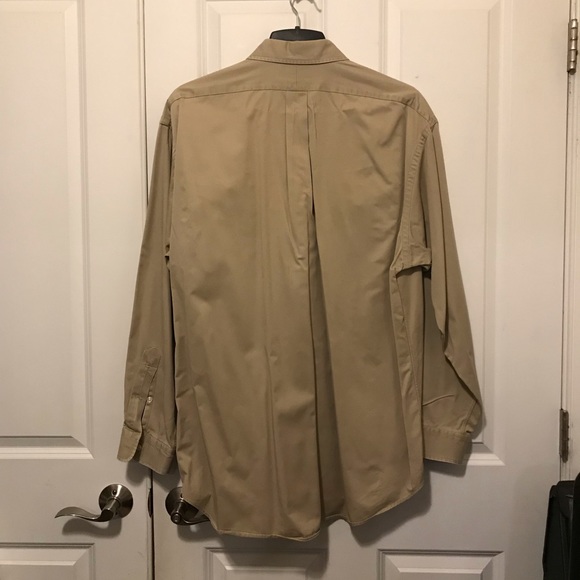 Ralph Lauren Blake Button Down Oxford Tan Shirt - Picture 3 of 4